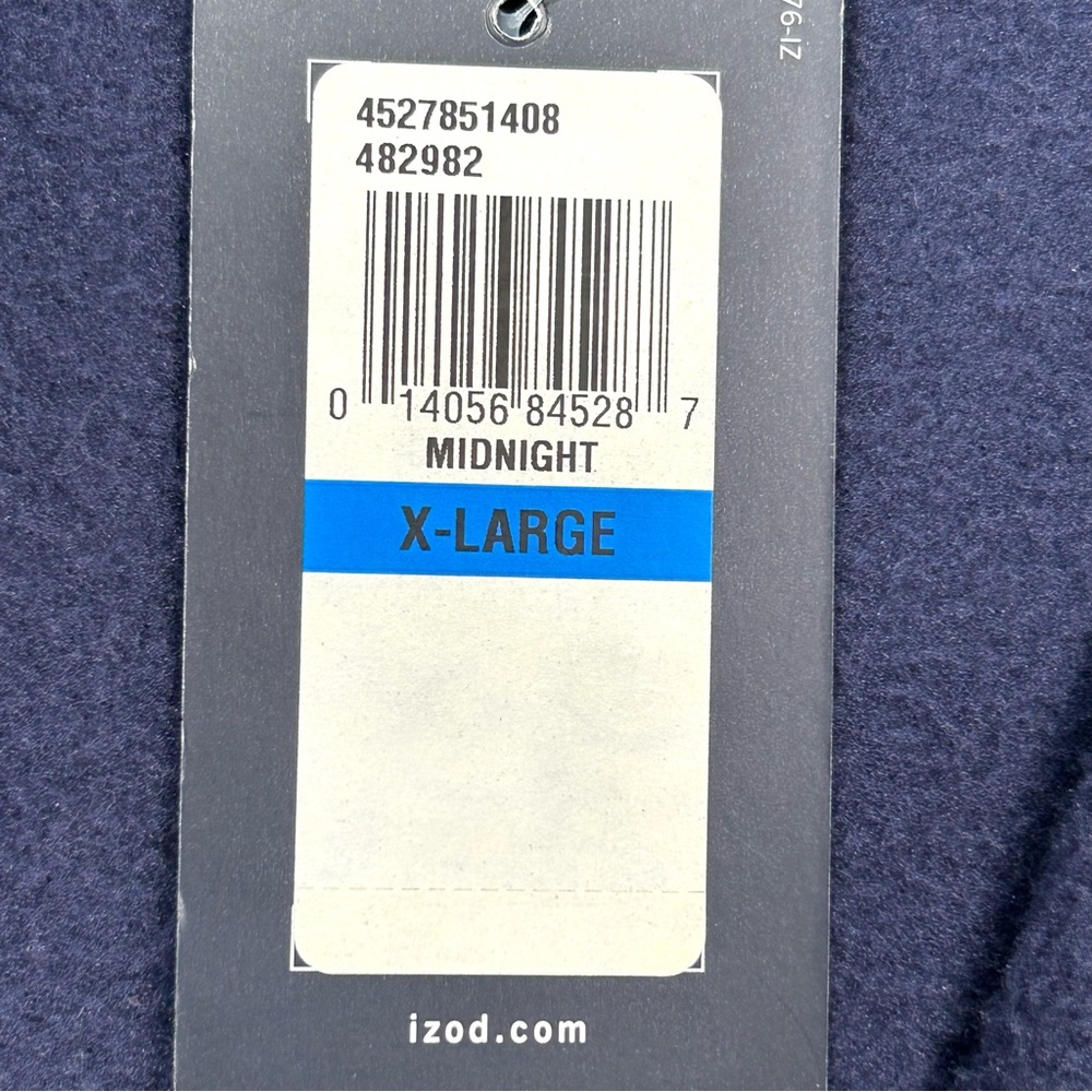 NWT Izod Fleece Vest Size XL Men’s - Picture 9 of 10